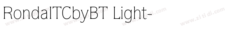 RondaITCbyBT Light字体转换